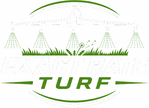 Exact Rate Turf logo in white